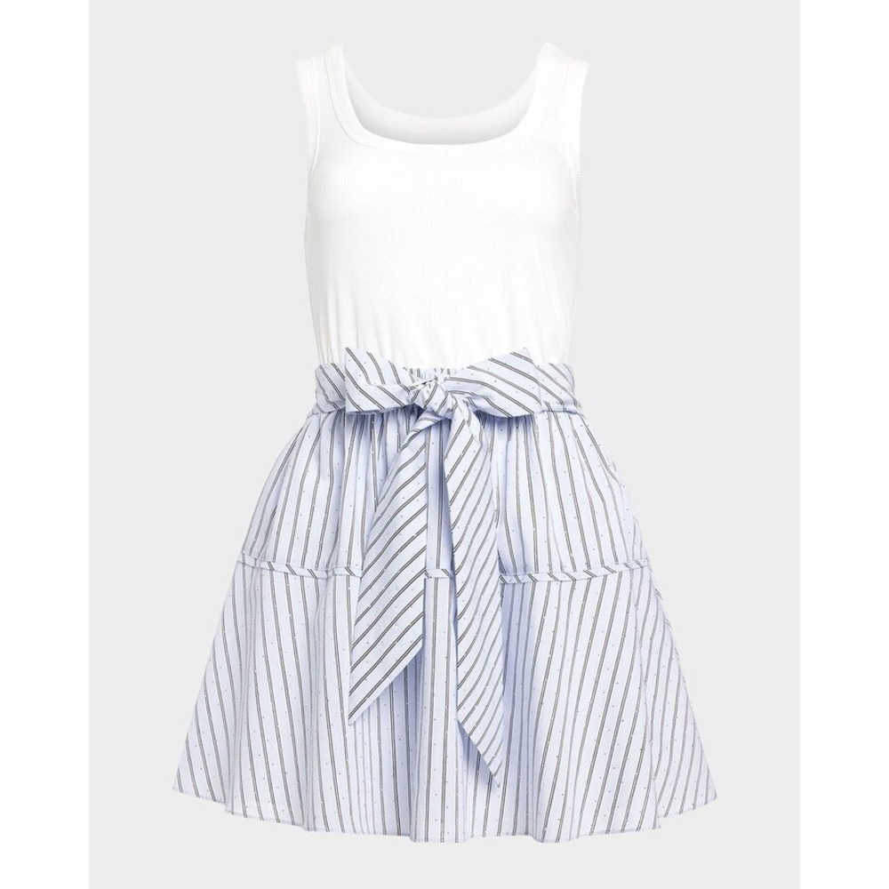 NWT Ramy Brook Moxie Embellished Stripe‎ Mini Dress Preppy Nautical Coastal XL
